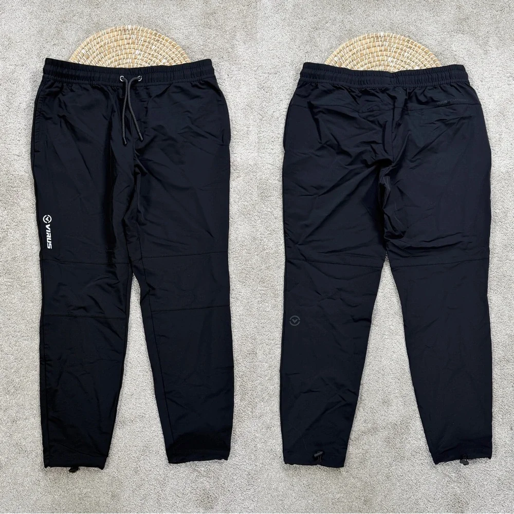 Virus Men’s Compound Pants Pull On Drawstring Training Gym Activewear Black XL